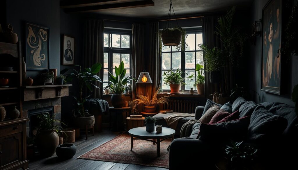 dark home decor with plants dark home decor with plants