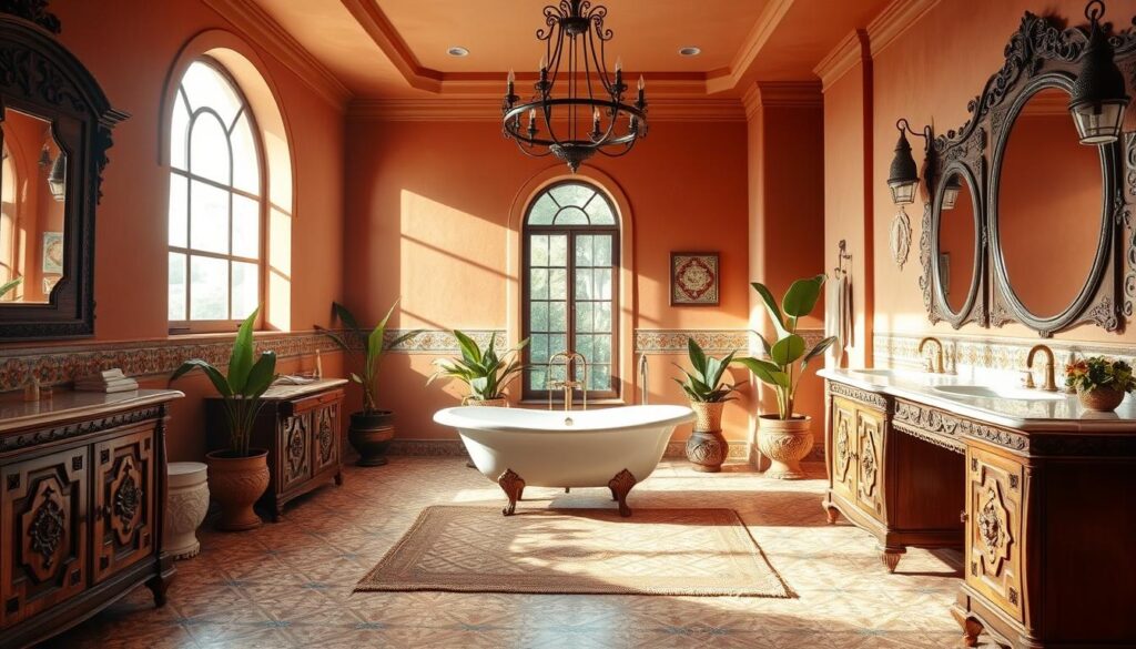 Spanish-style bathroom design Spanish-style bathroom design